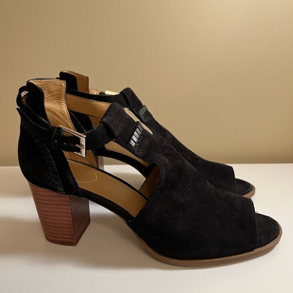 Women’s Jack Rogers Black Open-Toe Heels